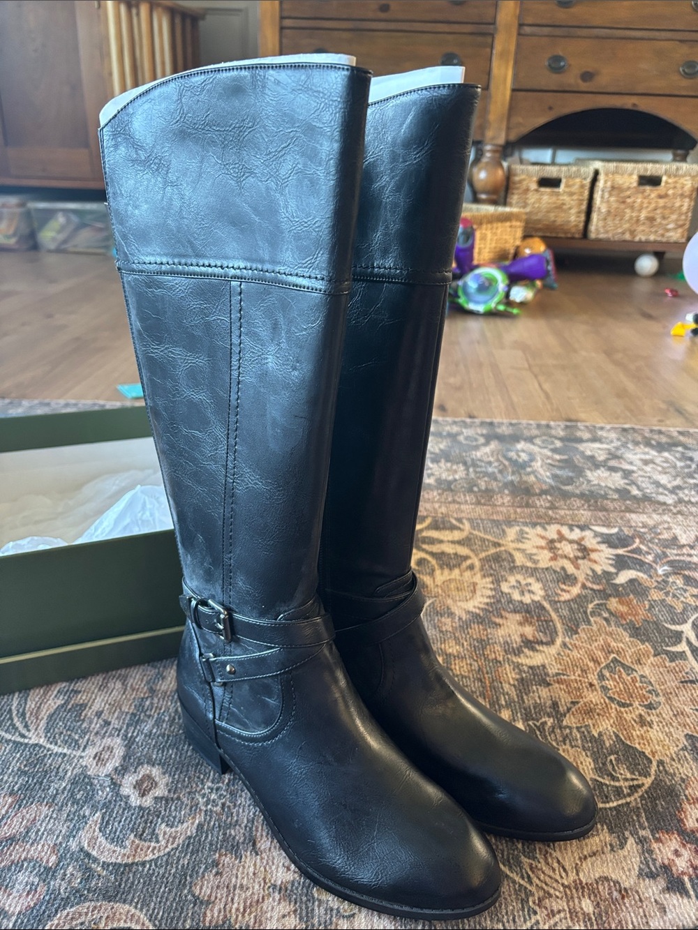 Coach Micha leather riding boots